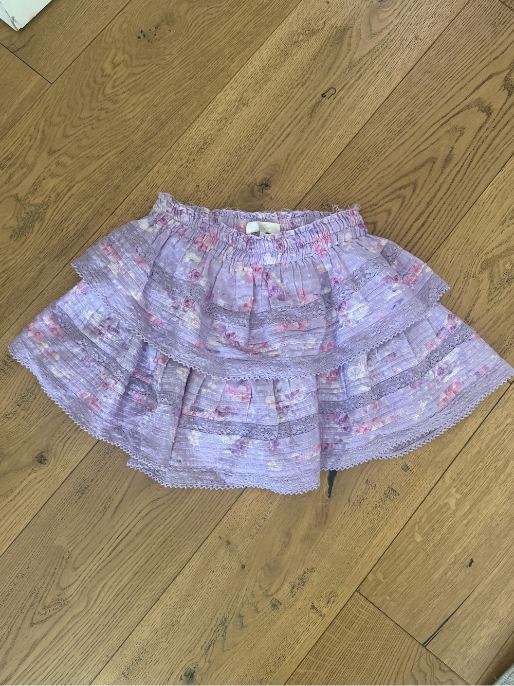 Love Shack Fancy Lavender Floral Women's Skirt